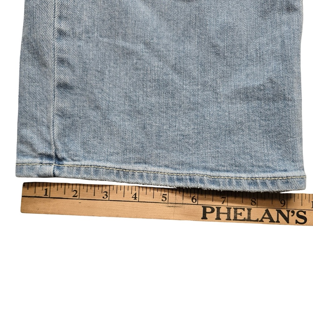 Eunina Ryder Super High Rise Baggy Jeans Distressed Light Wash 7/28W - Picture 7 of 9